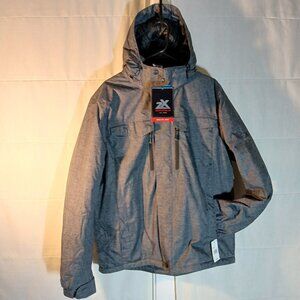 NEW ZeroXposur | Men’s Gray Midweight Hooded Jacket